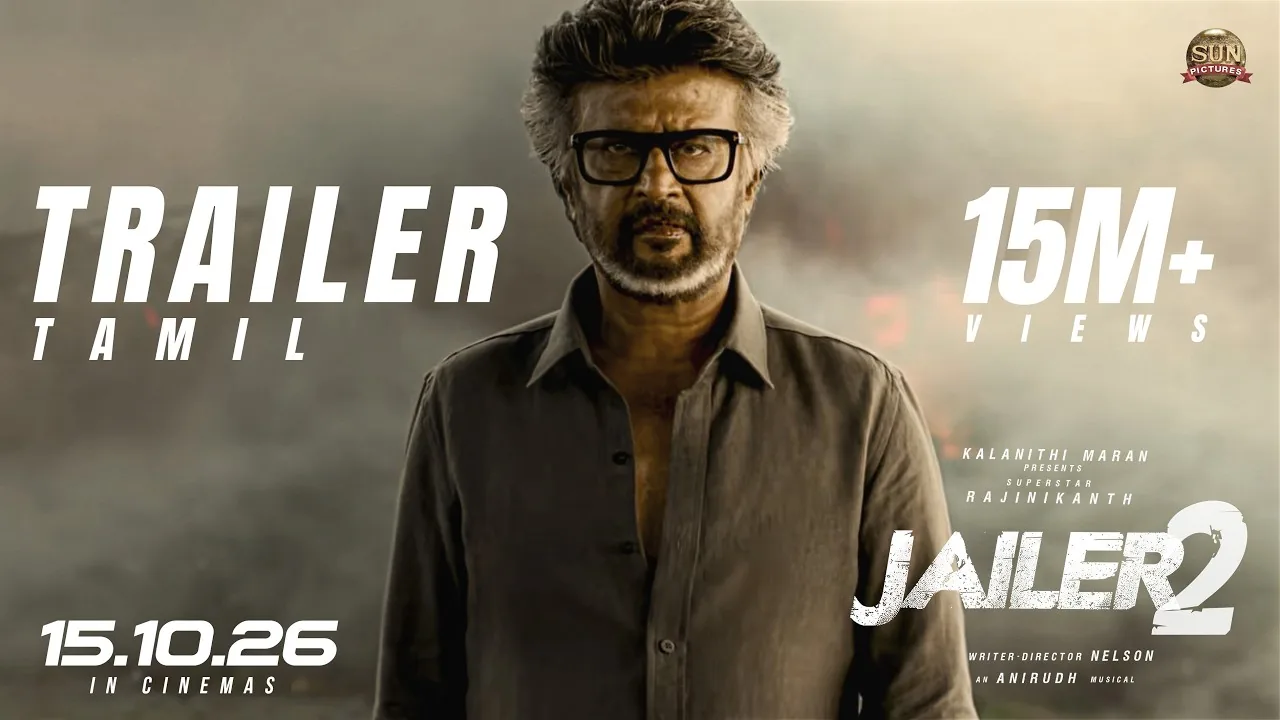 Jailer 2 official trailer art featuring Rajinikanth